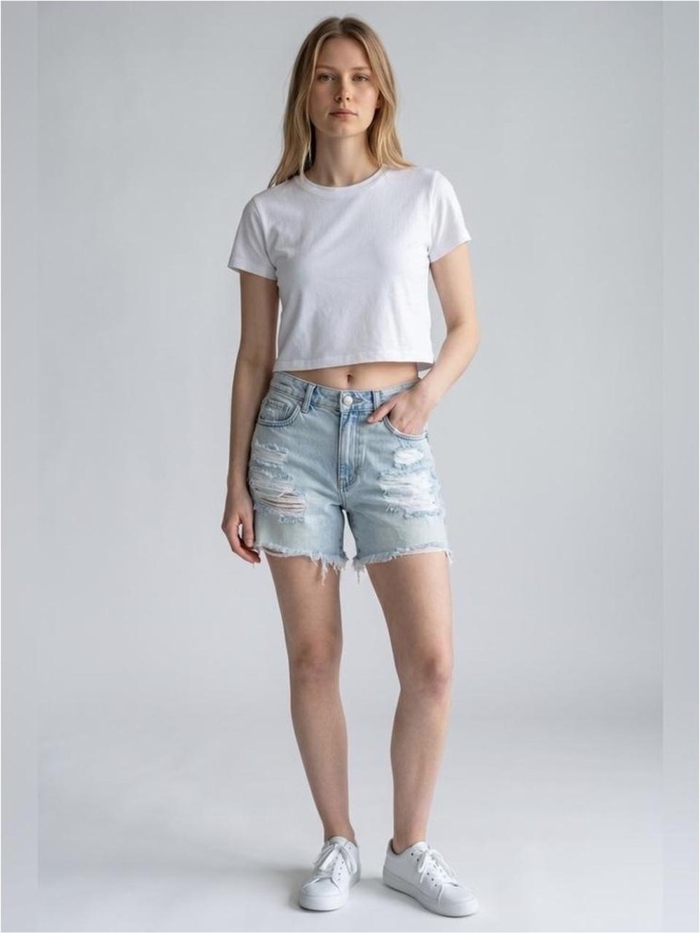 American Eagle Distressed Baggy Mom Shorts Sz 0